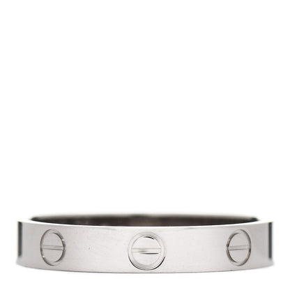 Cartier 18K White Gold 3.5mm LOVE Wedding Band Ring 59 8.75 1 of 4