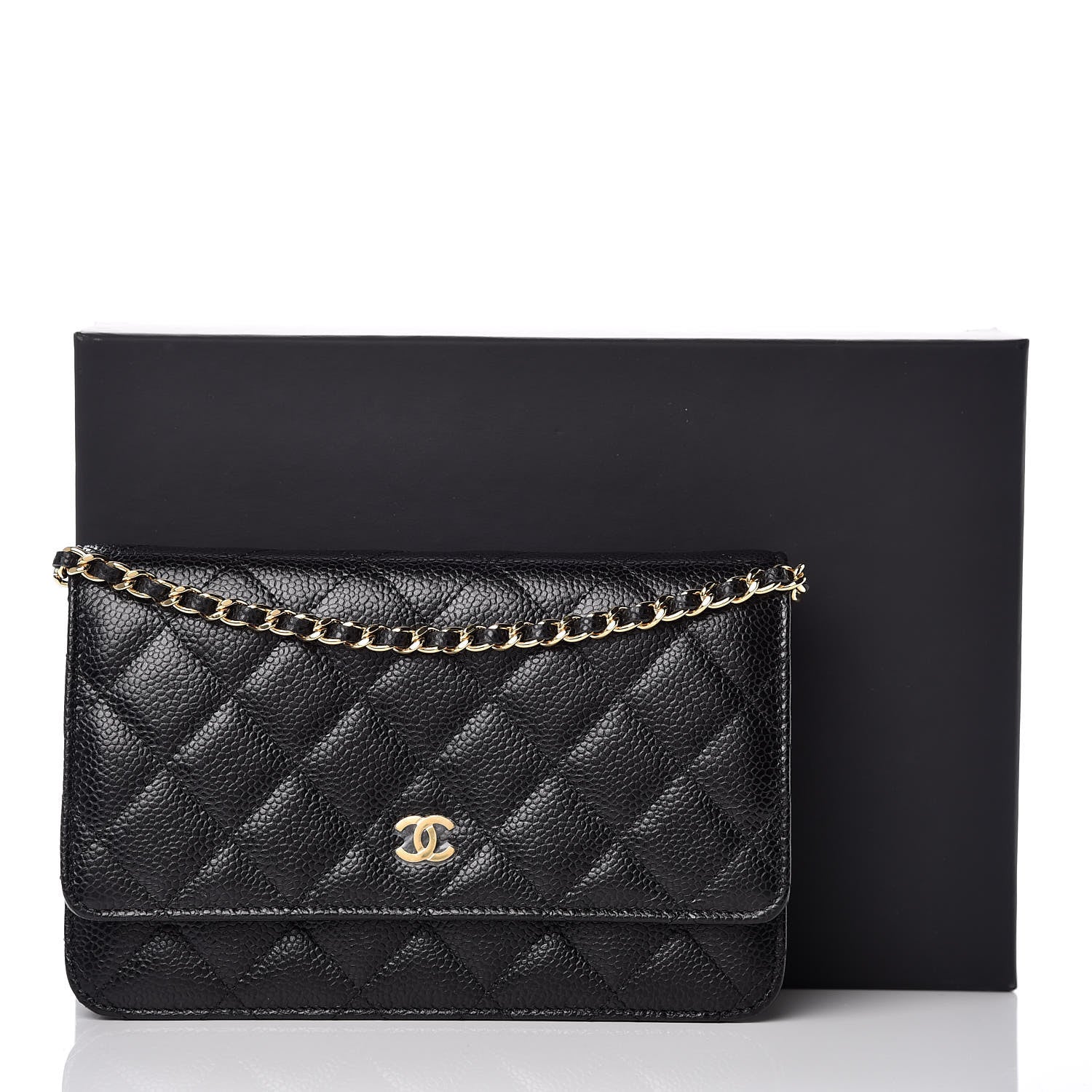 Chanel Caviar Quilted Wallet On Chain WOC Black 11 of 11