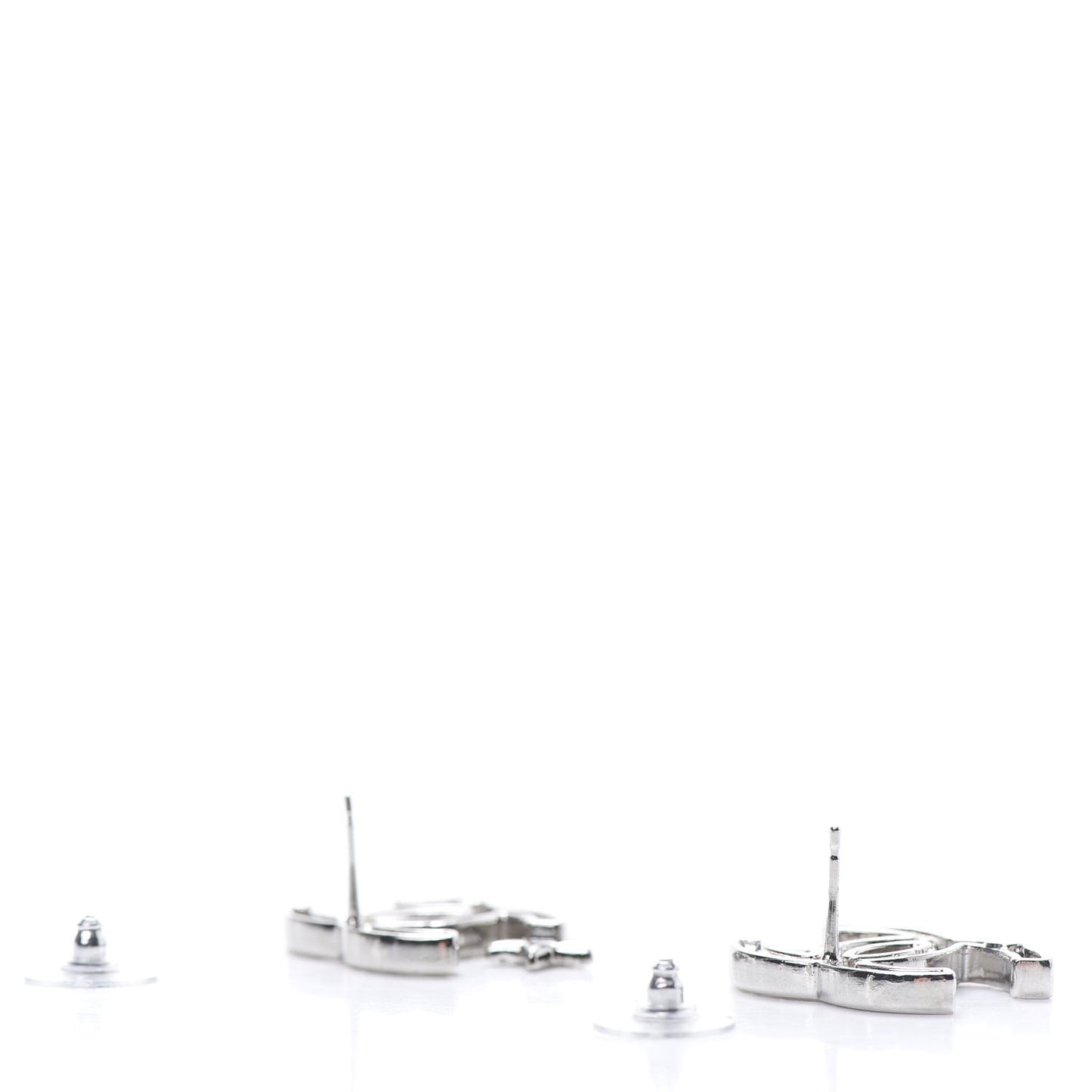 Crystal CC Starfall Earrings Silver