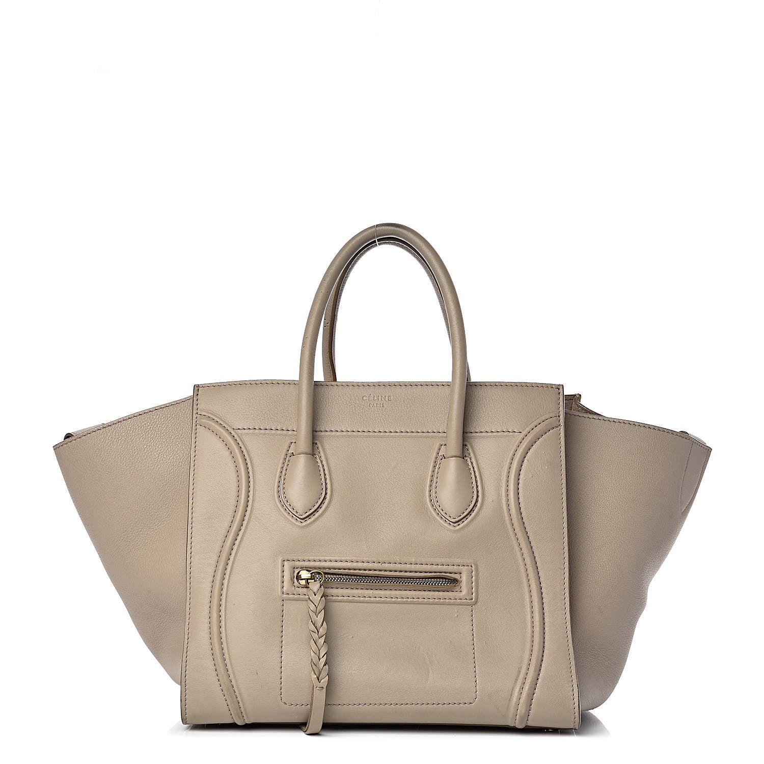 Celine Supple Calfskin Medium Phantom Luggage Beige 1 of 23