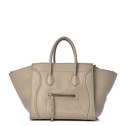 Celine Supple Calfskin Medium Phantom Luggage Beige 1 of 23