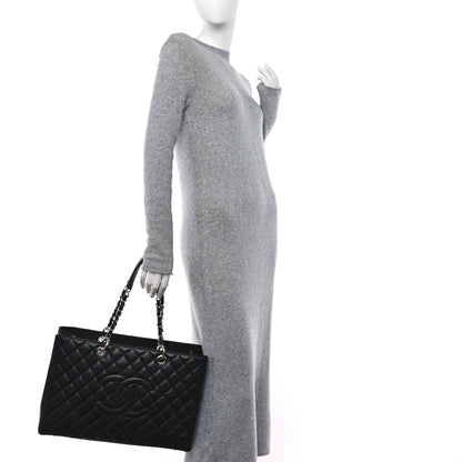 Chanel Caviar Quilted XL Grand Shopping Tote GST Black 2 of 11