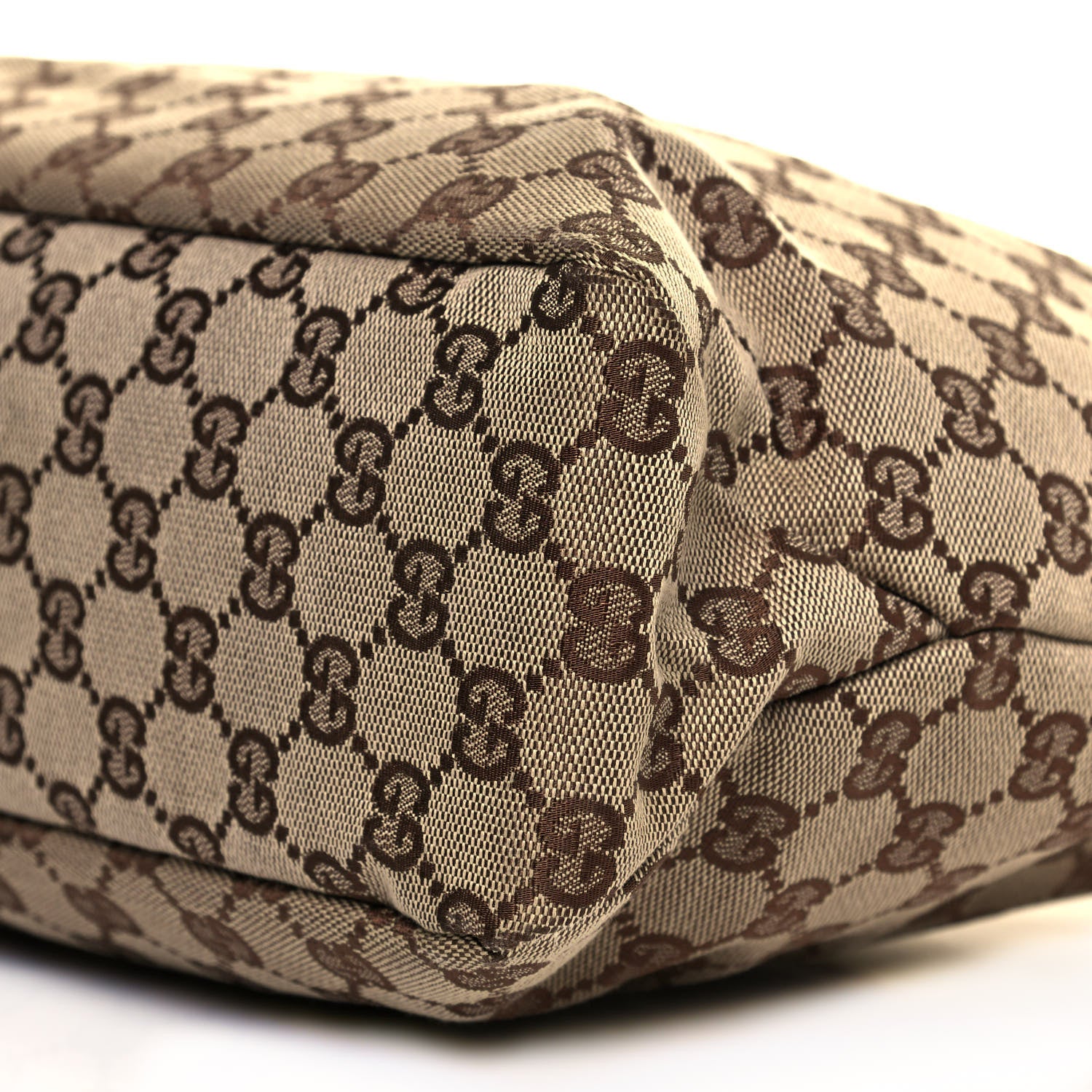 Gucci Monogram Medium Horsebit Chain Hobo Metallic 8 of 11