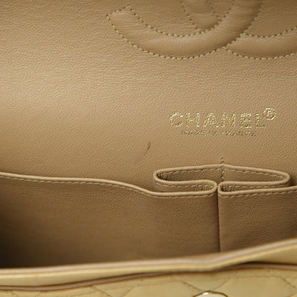 Chanel Lambskin Quilted Medium Double Flap Beige 11 of 18