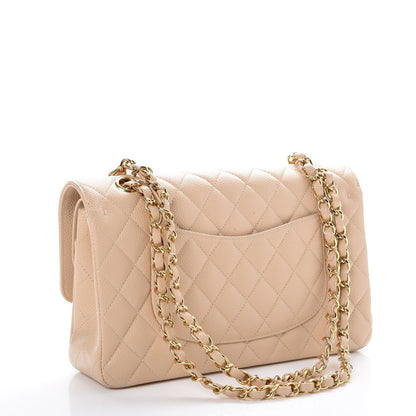 Chanel Caviar Quilted Medium Double Flap Beige Clair 4 of 10