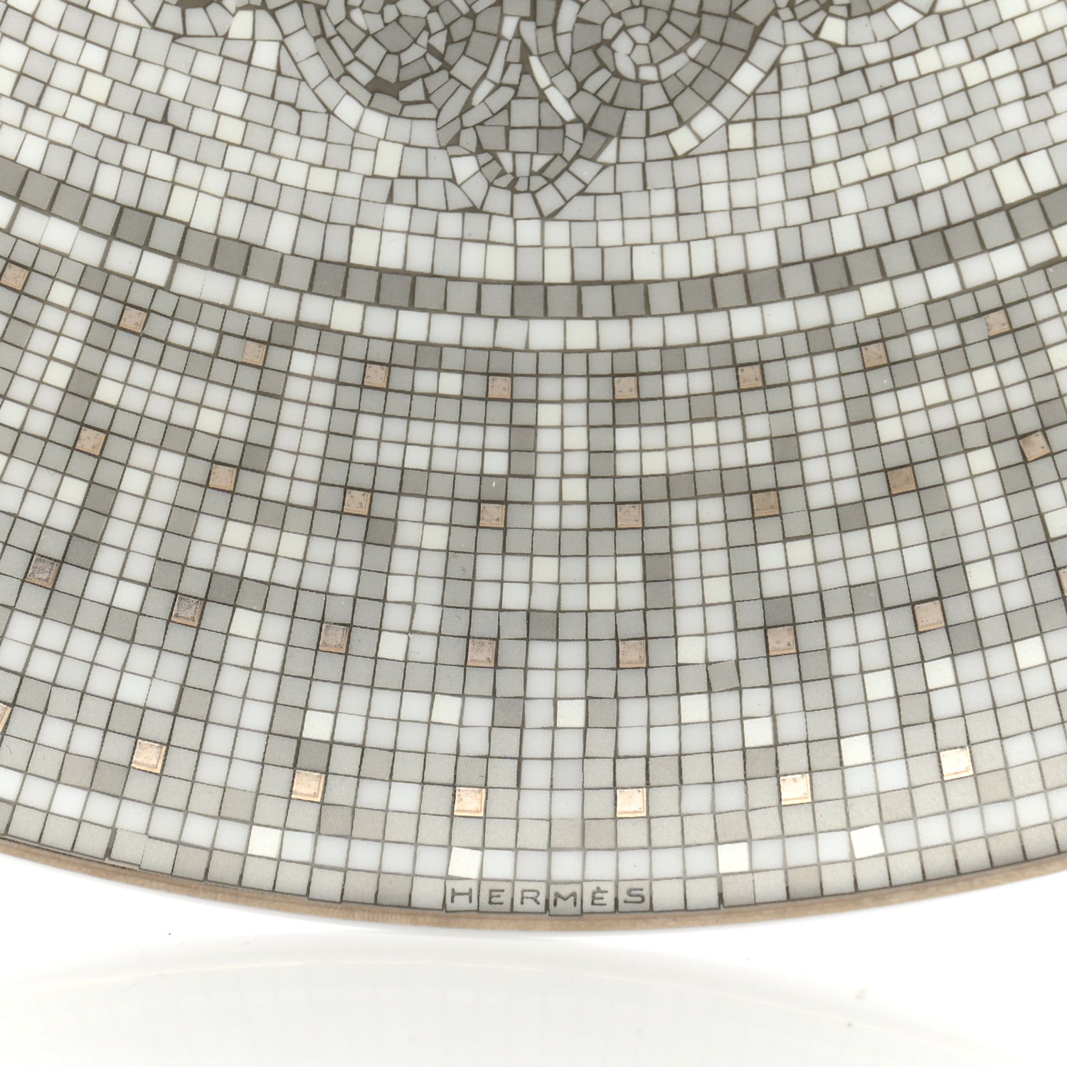 Hermes Porcelain Mosaique au 24 Platine Tart Platter 5 of 6
