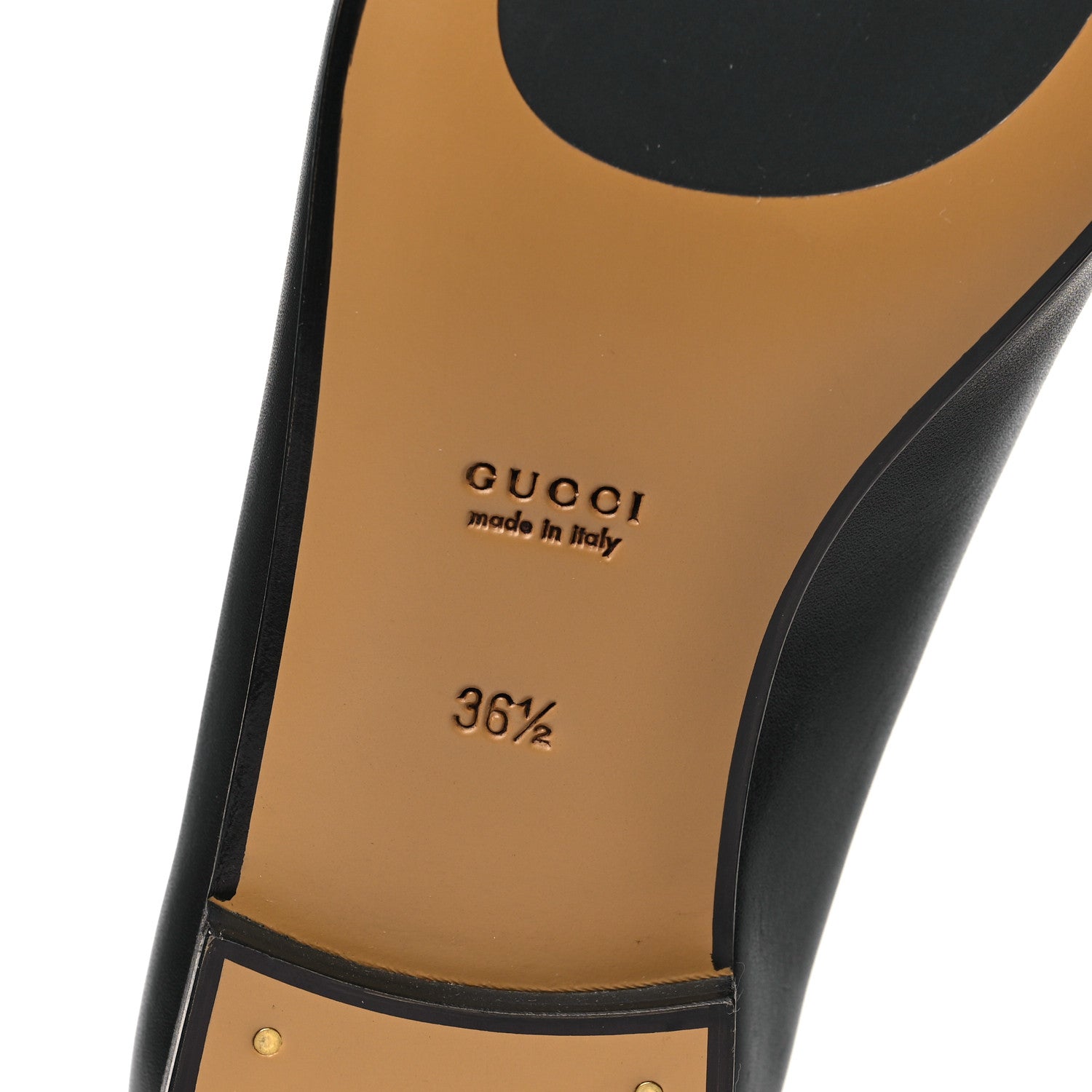 Gucci Calfskin Womens Jordaan Loafers 36.5 Black 6 of 10
