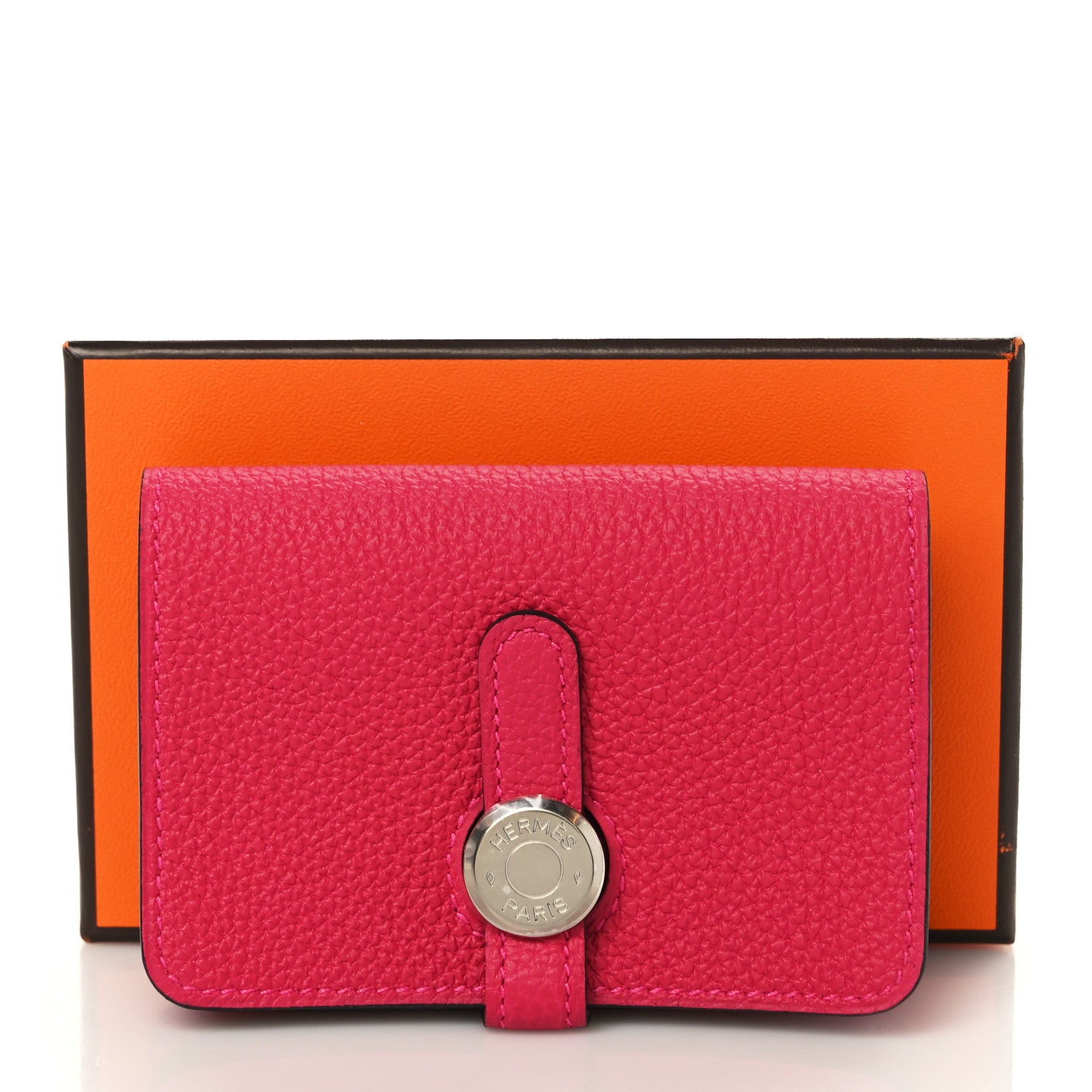 Hermes Togo Dogon Card Case Framboise 8 of 8