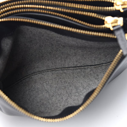Celine Lambskin Small Trio Crossbody Bag Black 6 of 10