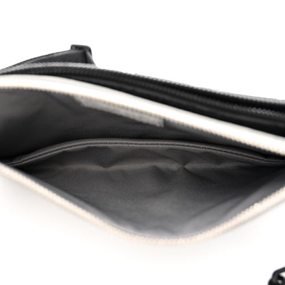 Louis Vuitton Damier Glitter Taurillon Monogram In The Loop Trio Pouch Black Silver 5 of 11