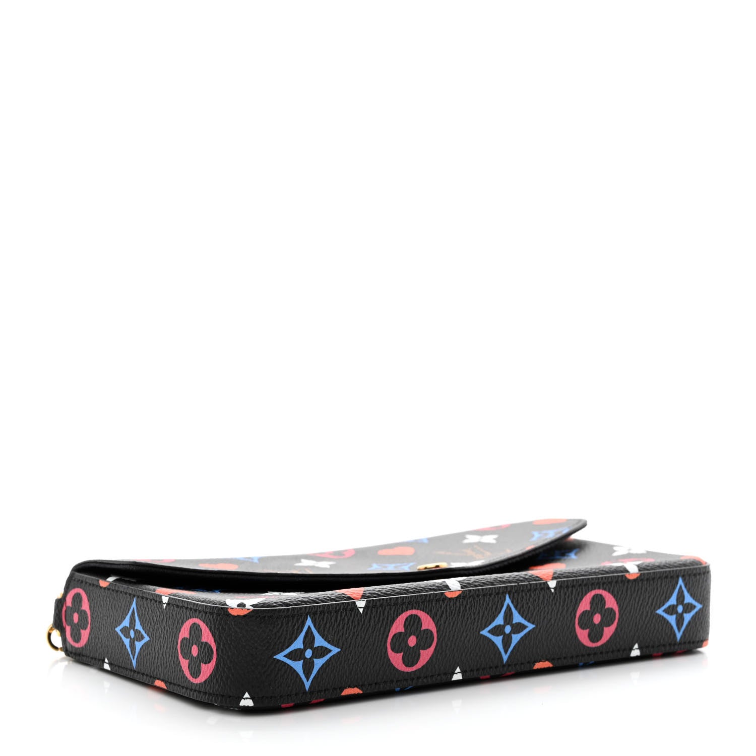 Louis Vuitton Game On Felicie Chain Wallet Black 4 of 10