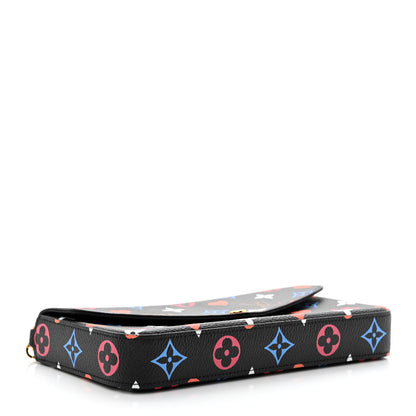 Louis Vuitton Game On Felicie Chain Wallet Black 4 of 10