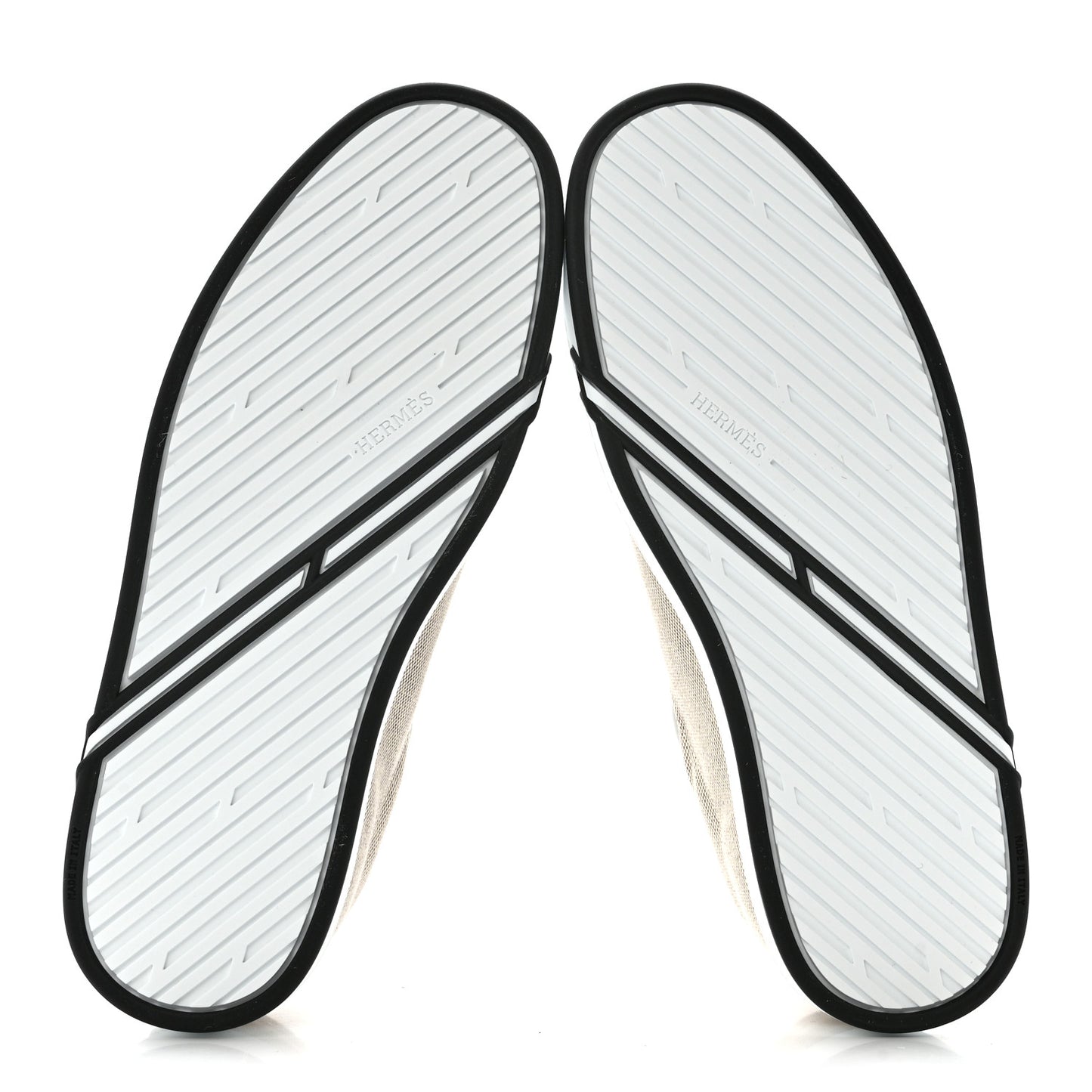 Calfskin Canvas Kid Sneakers 38 Prunoir White