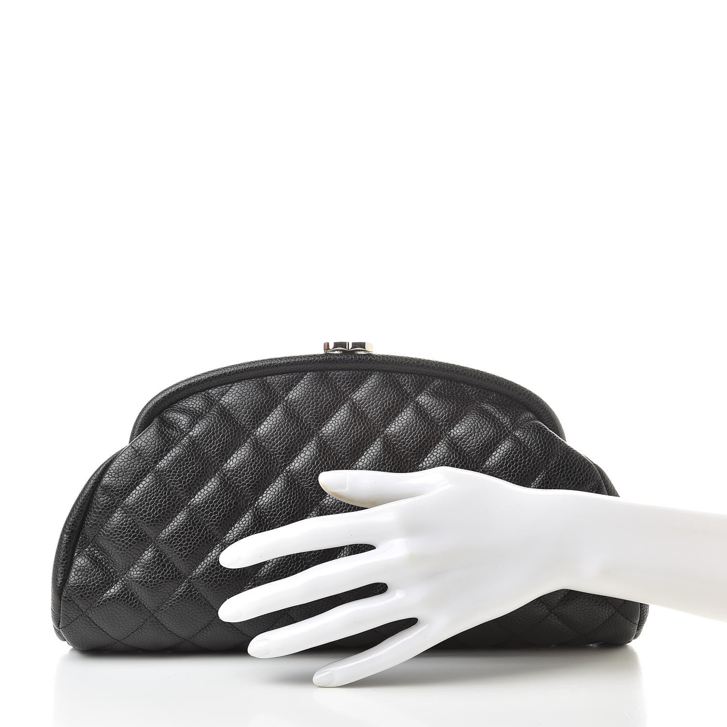 Chanel Caviar Quilted Timeless Clutch Black 2 of 8