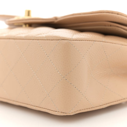 Chanel Caviar Quilted Small Double Flap Beige 10 of 12