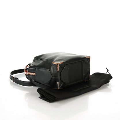 Alexander Wang Pebbled Calfskin Mini Emile Black Rose Gold Hardware 4 of 8