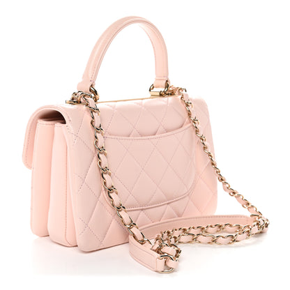Chanel Lambskin Quilted Small Trendy CC Flap Dual Handle Bag Light Pink 3 of 10