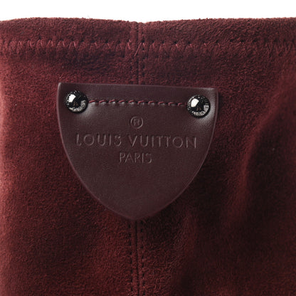 Louis Vuitton Suede Podium Platform High Boots 38.5 Bordeaux 7 of 8