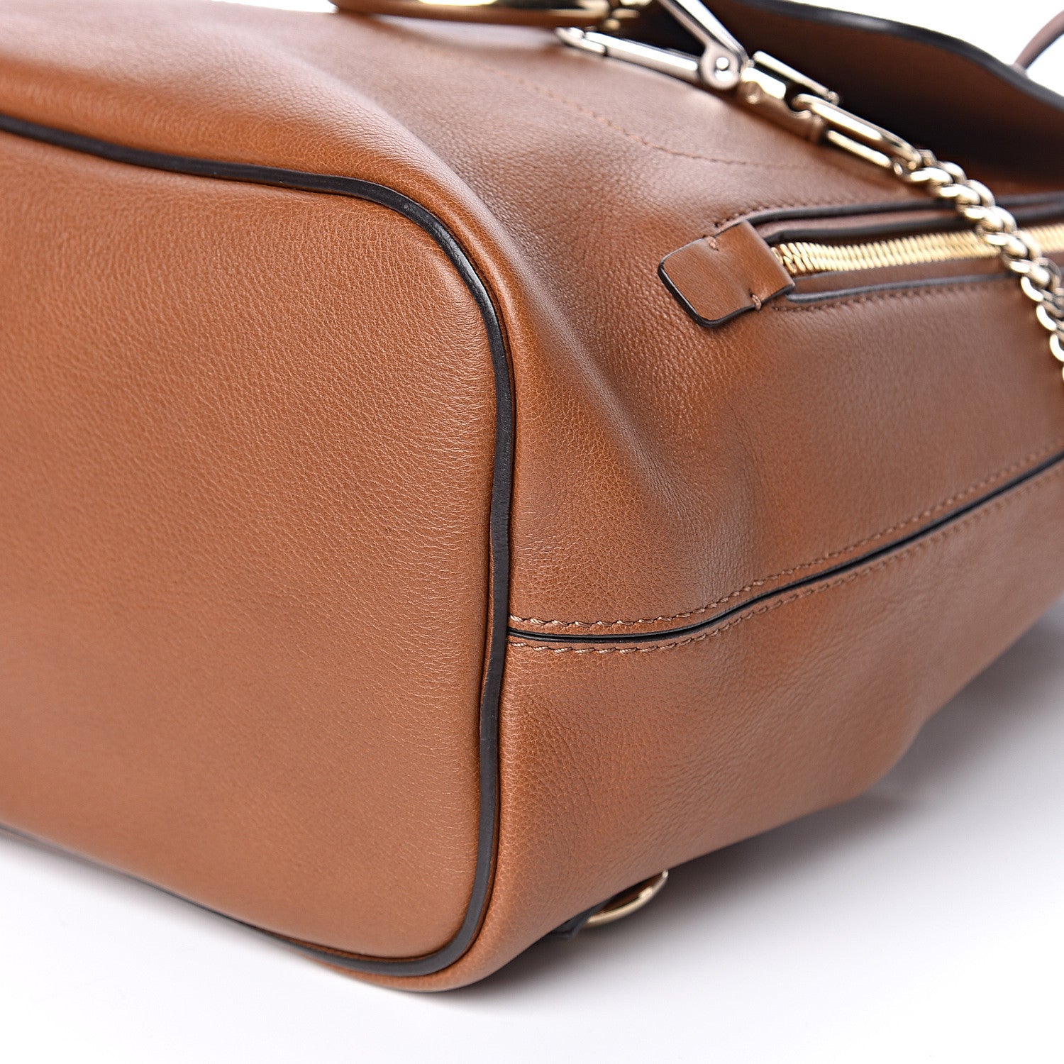 Chloe Suede Calfskin Medium Faye Backpack Tan 9 of 11