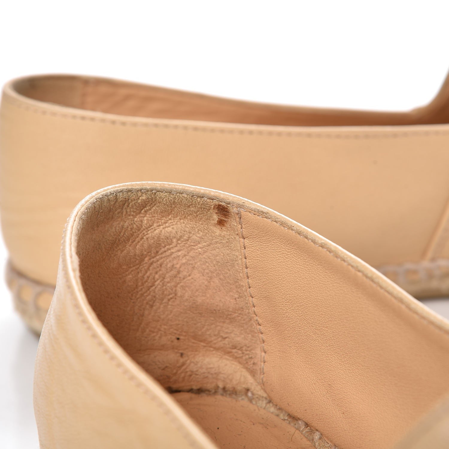 Chanel Lambskin CC Espadrilles 40 Beige Black 11 of 14