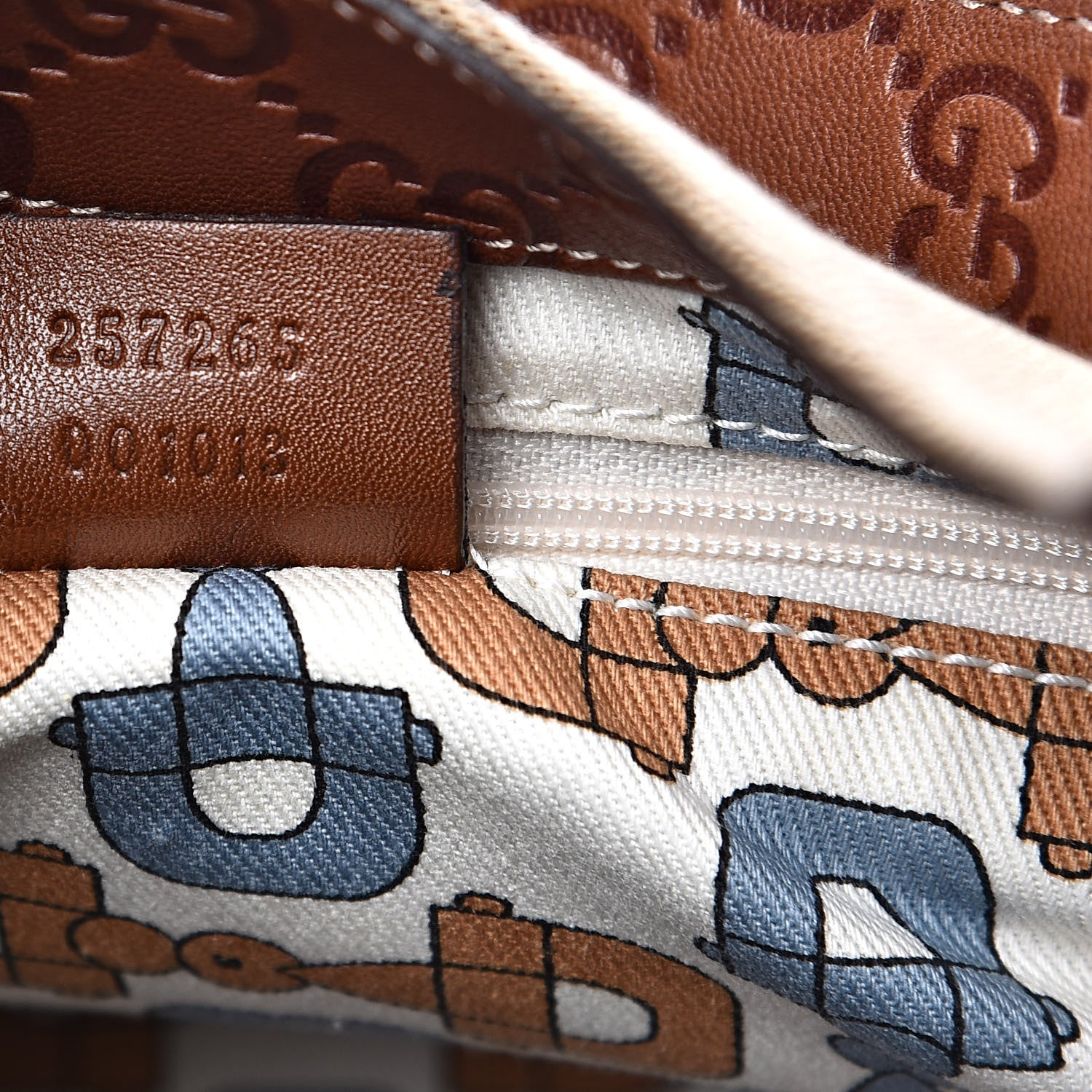Gucci Canvas Guccissima Hobo Brown 7 of 13