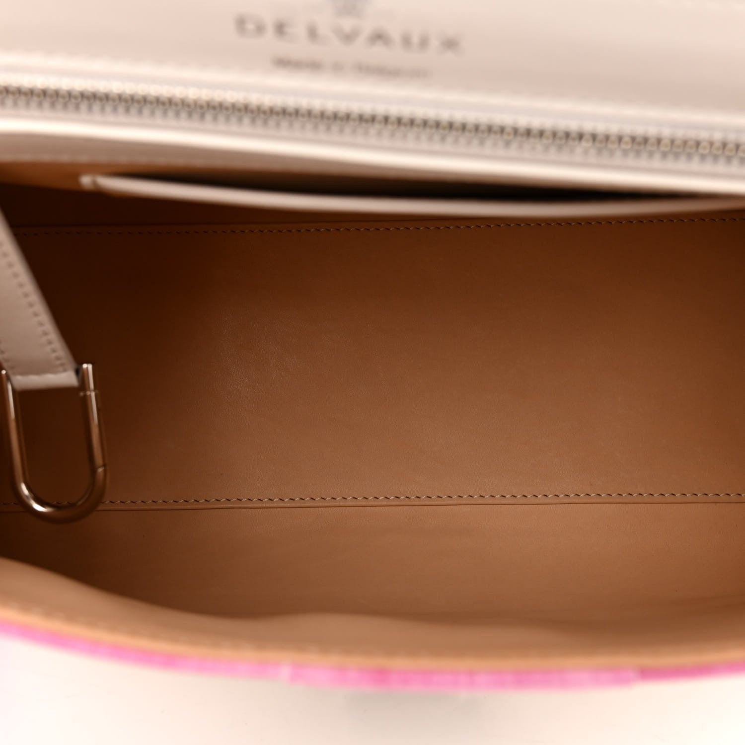 Delvaux Box Calfskin MM Brillant Cuir Oeillet Satchel 5 of 9