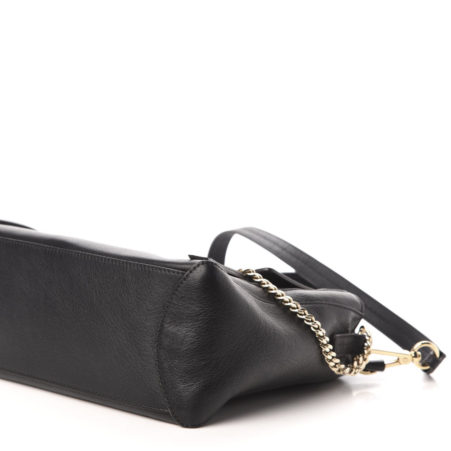 Calfskin Small Faye Day Shoulder Bag Black