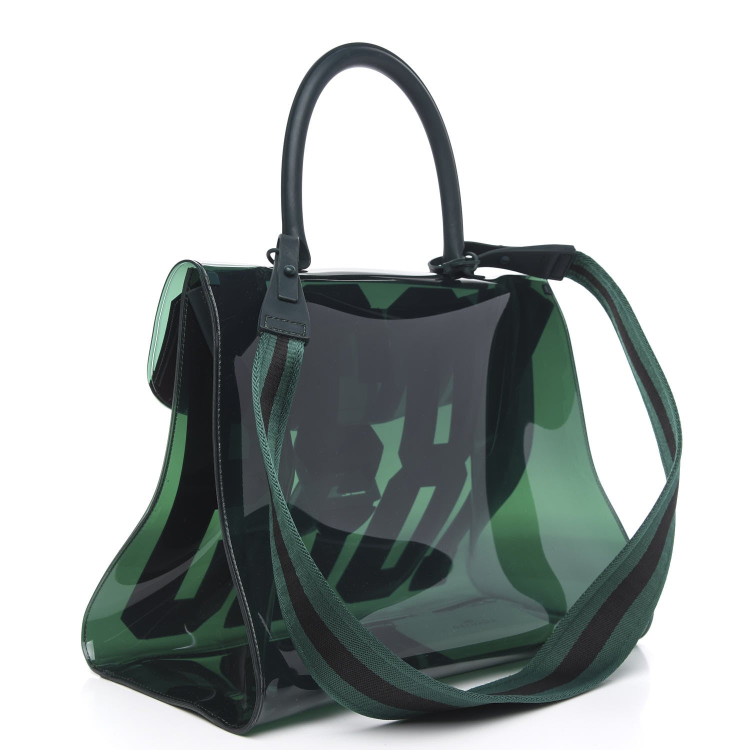 Delvaux PVC The Hero 1829 Brillant Satchel Vert 3 of 9