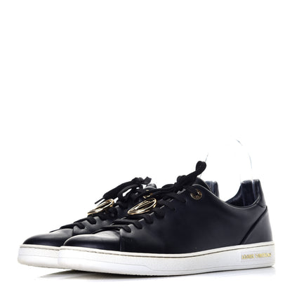 Louis Vuitton Calfskin Frontrow Sneakers 39 Black 3 of 8