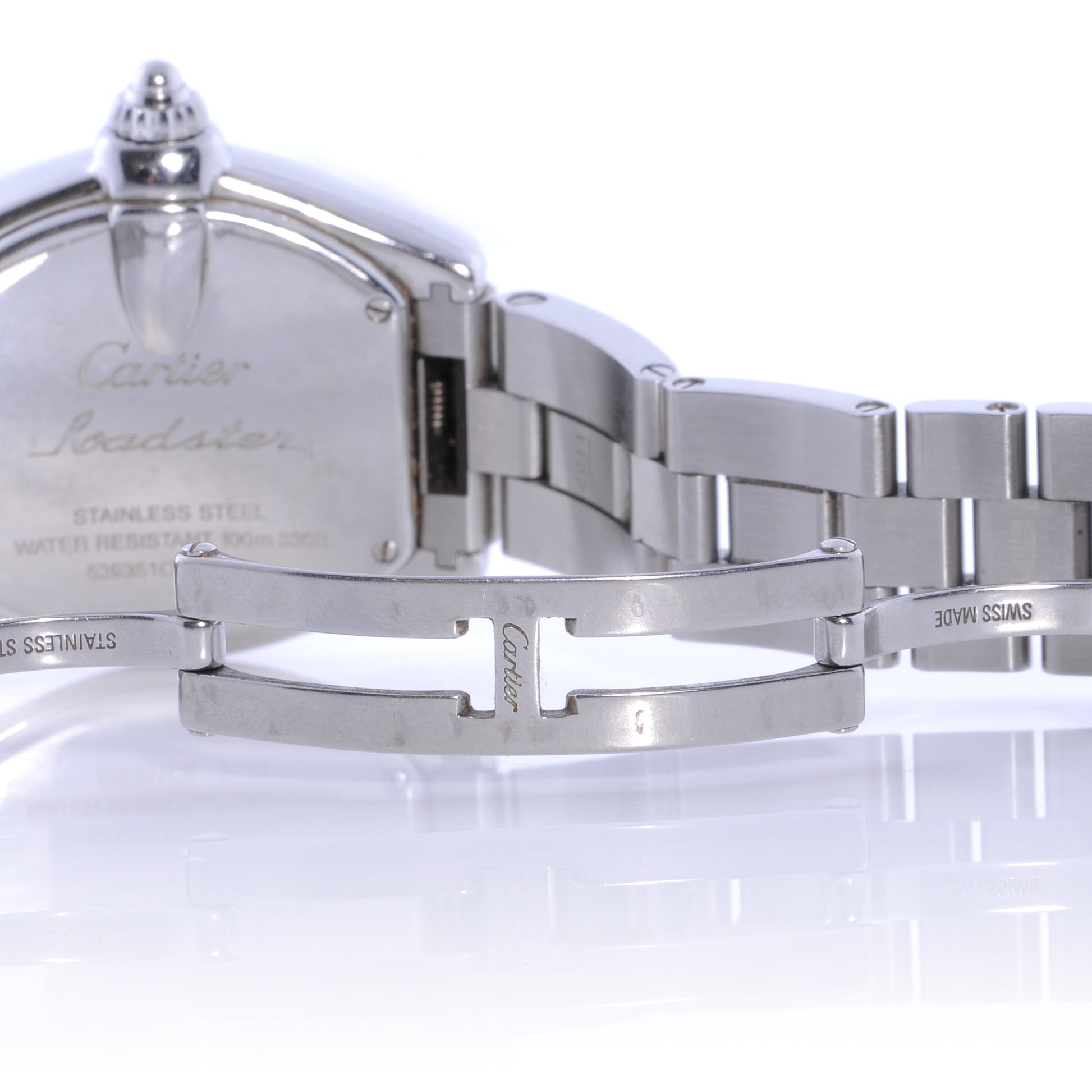 Cartier Stainless Steel 31mm Roadster Quartz Watch Pink 5 of 5