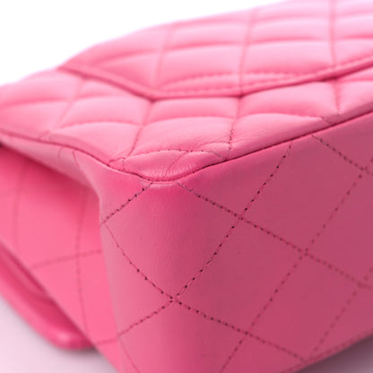 Chanel Lambskin Quilted Small Double Flap Pink 10 of 16