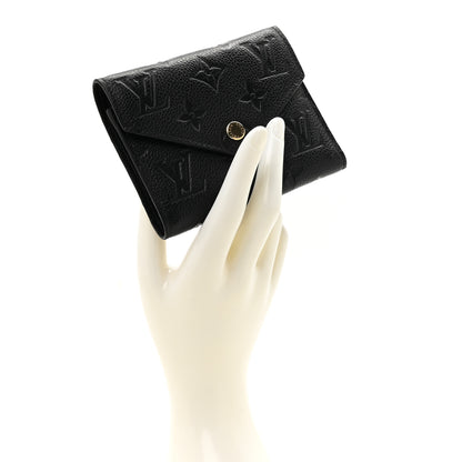 Louis Vuitton Empreinte Victorine Wallet Black 2 of 9