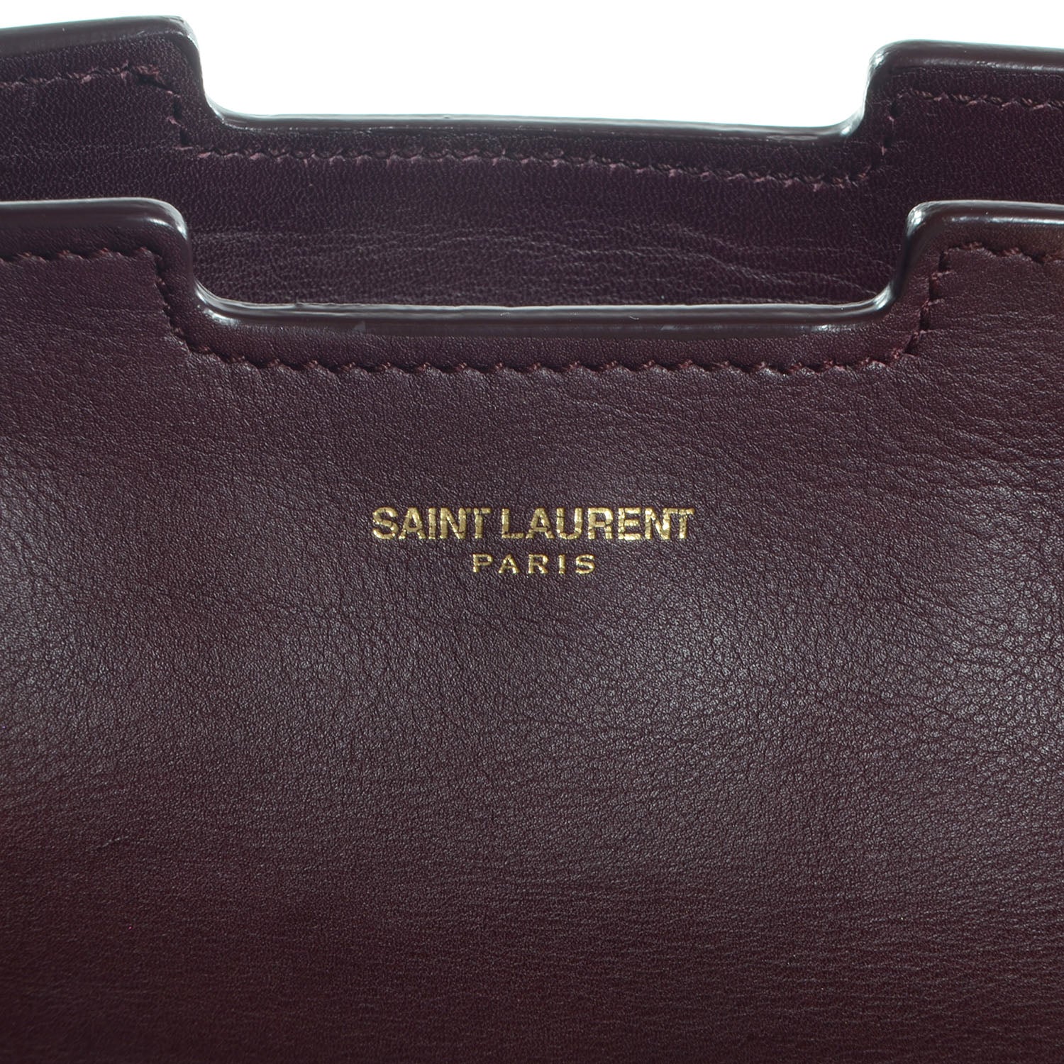 Saint Laurent Smooth Calfskin Medium Classic Y Cabas Bordeaux 20 of 36