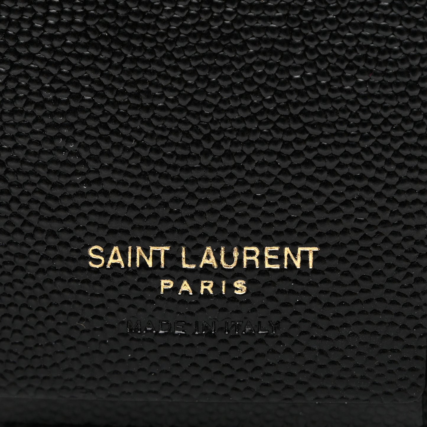 Grain De Poudre Matelasse Cassandre Monogram Slim Key Case Black