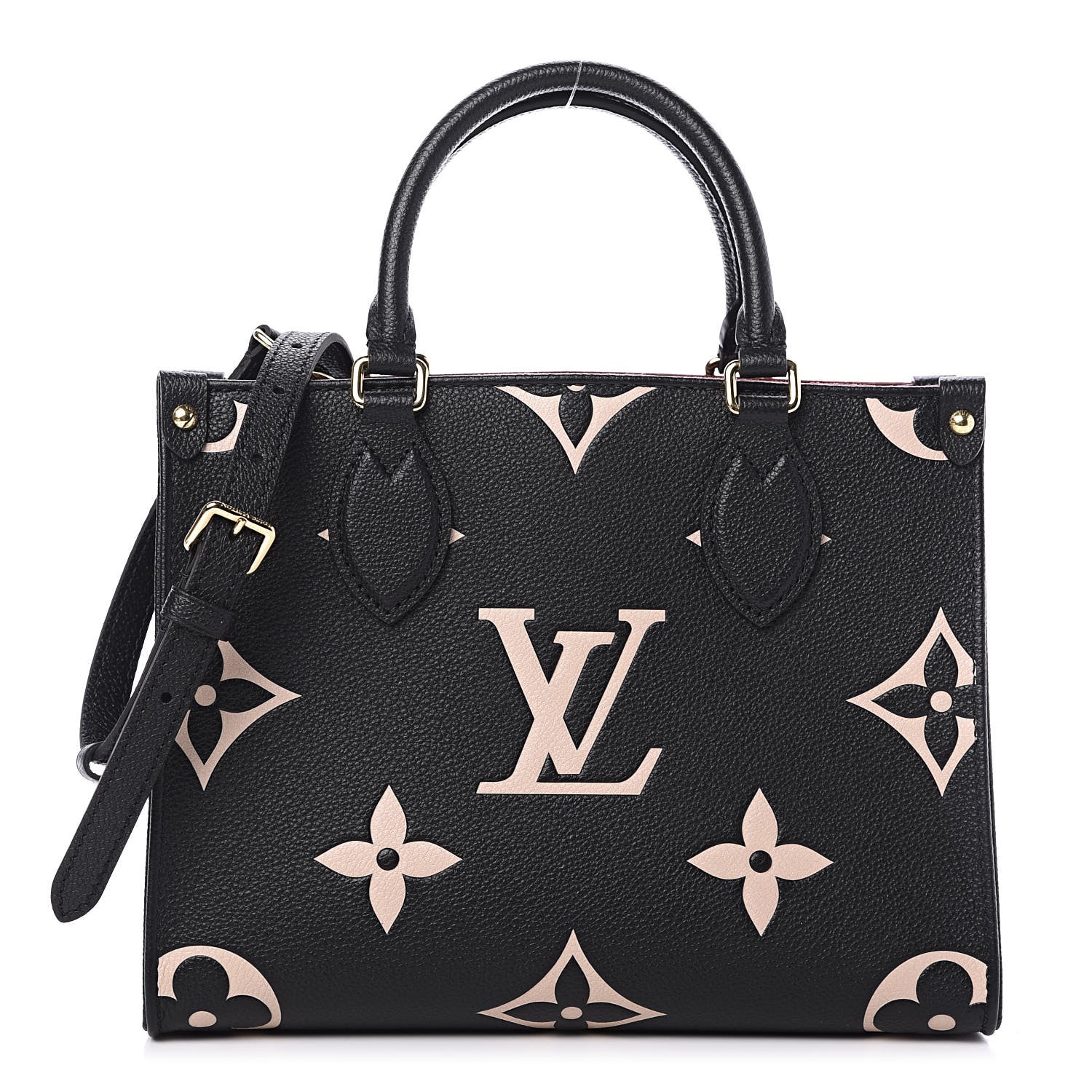 Louis Vuitton Empreinte Monogram Giant Onthego PM Black Beige 1 of 10