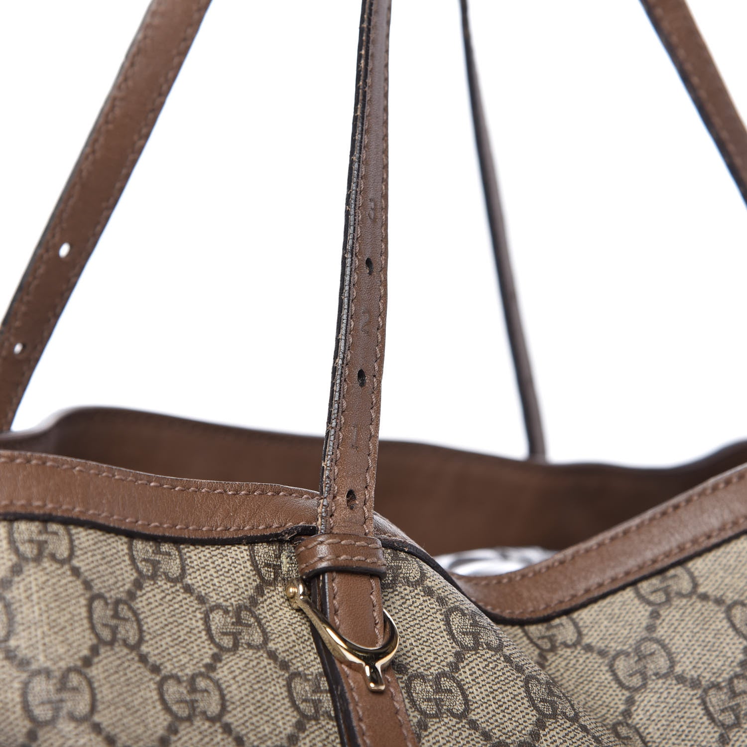 Gucci GG Supreme Monogram Medium Nice Tote Brown 13 of 17