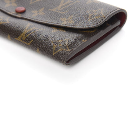 Louis Vuitton Monogram Emilie Wallet Red 9 of 11
