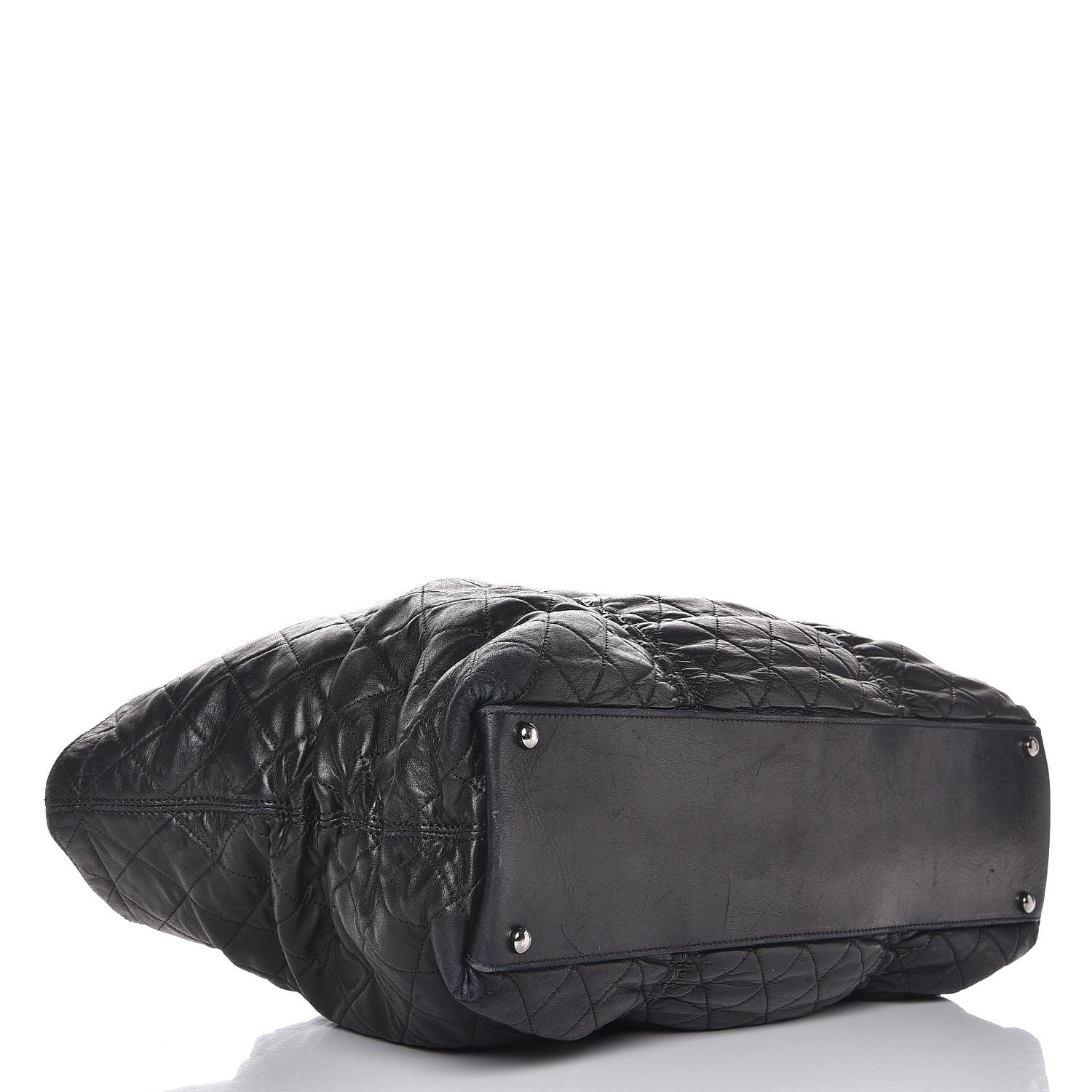 Chanel Lambskin Quilted East West Sharpei Tote Black 4 of 14