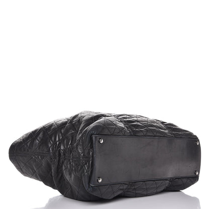 Chanel Lambskin Quilted East West Sharpei Tote Black 4 of 14
