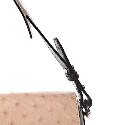Proenza Schouler Ostrich Calfskin Suede PS Elliot Ciclo Pulver Ivory Black 16 of 26
