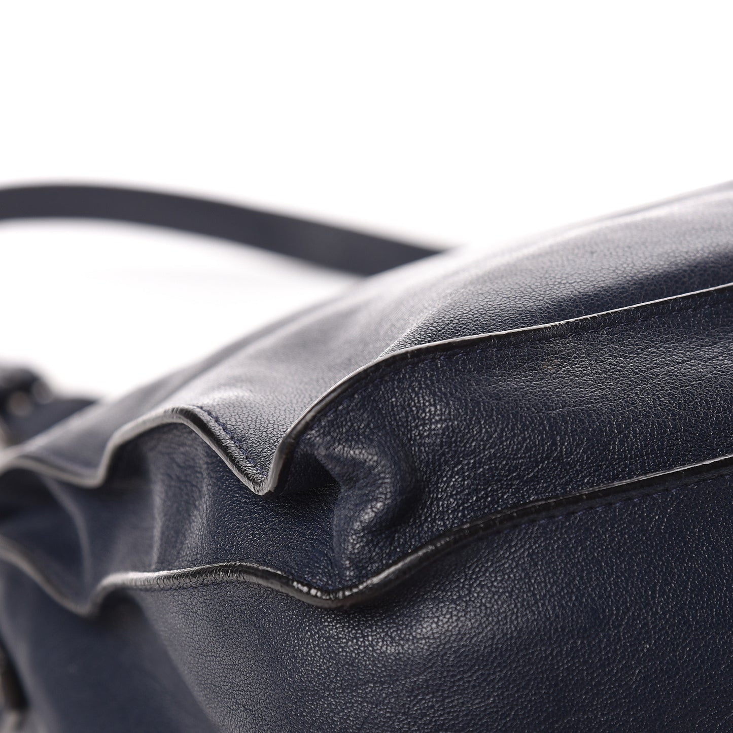 Lambskin Fringe Medium PS1 Satchel Midnight