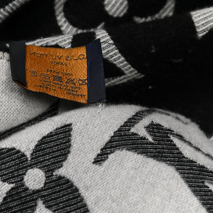 Louis Vuitton Wool Simply LV Scarf Black 4 of 4