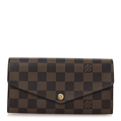 Louis Vuitton Damier Ebene Sarah Wallet NM 1 of 7