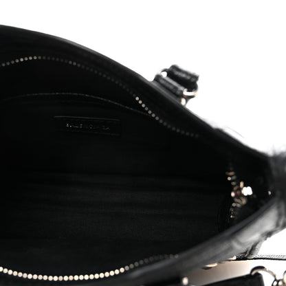 Balenciaga Chevre Silver Metallic Edge Hardware Nano City Black 6 of 10