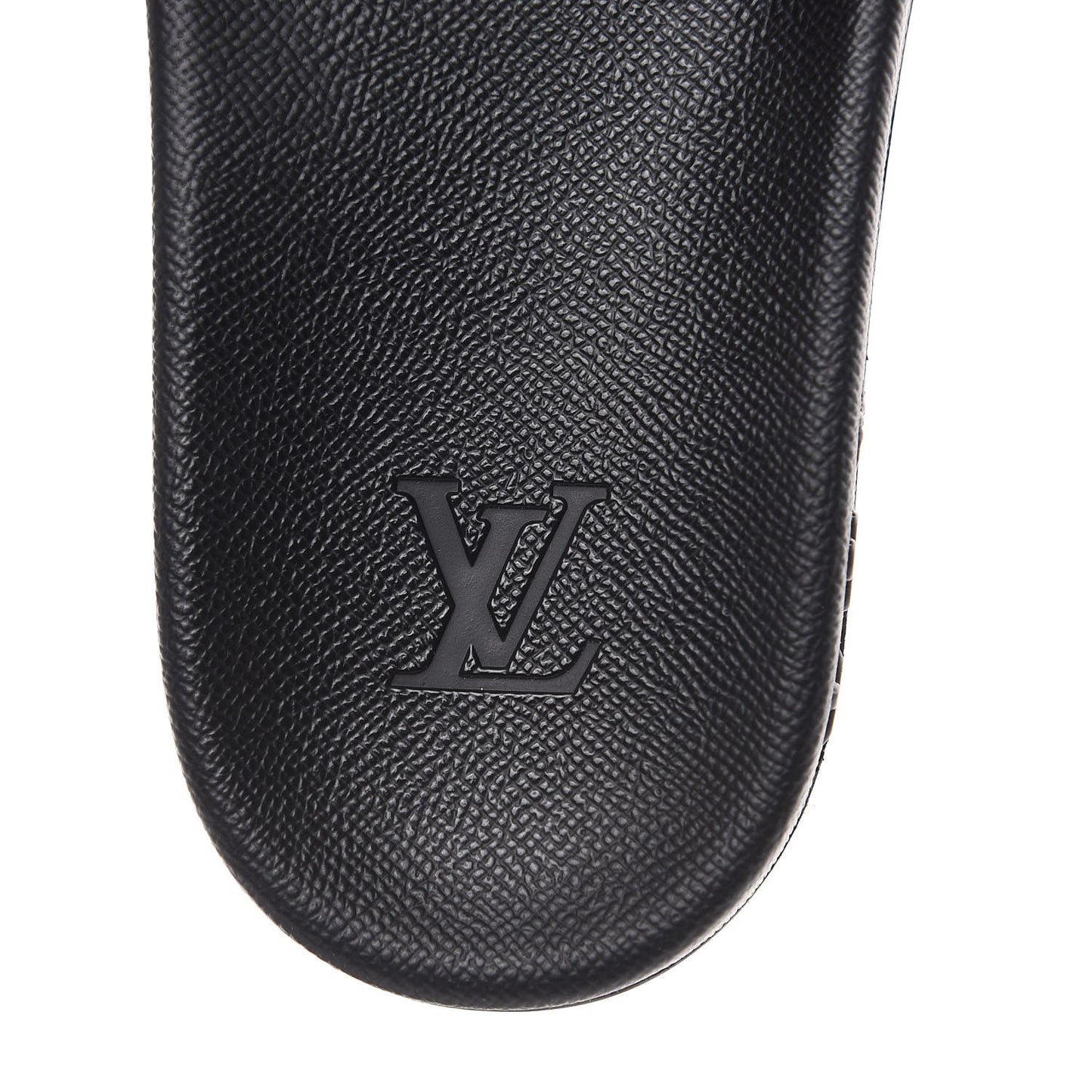 Rubber Monogram Eclipse Mens Waterfront Mules 11 Black