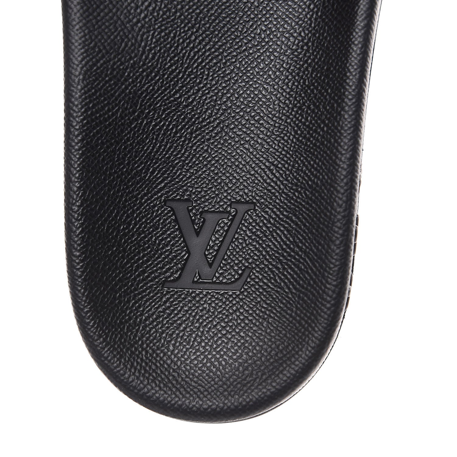 Louis Vuitton Rubber Monogram Eclipse Mens Waterfront Mules 11 Black 6 of 8