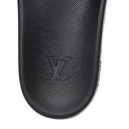 Louis Vuitton Rubber Monogram Eclipse Mens Waterfront Mules 11 Black 6 of 8