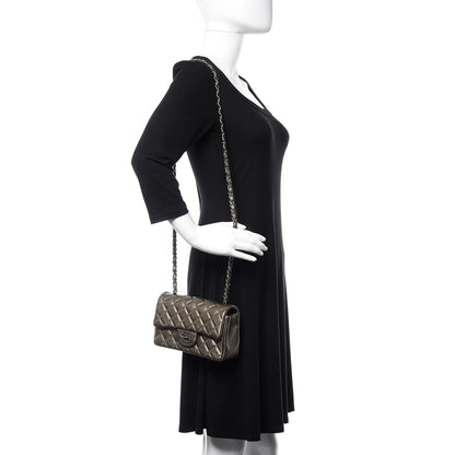 Chanel Metallic Caviar Quilted Mini Rectangular Flap Bronze 2 of 17
