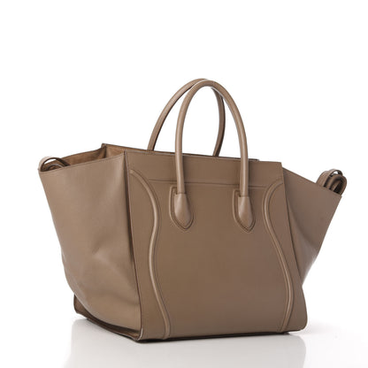 Celine Grained Calfskin Medium Phantom Luggage Taupe 3 of 10