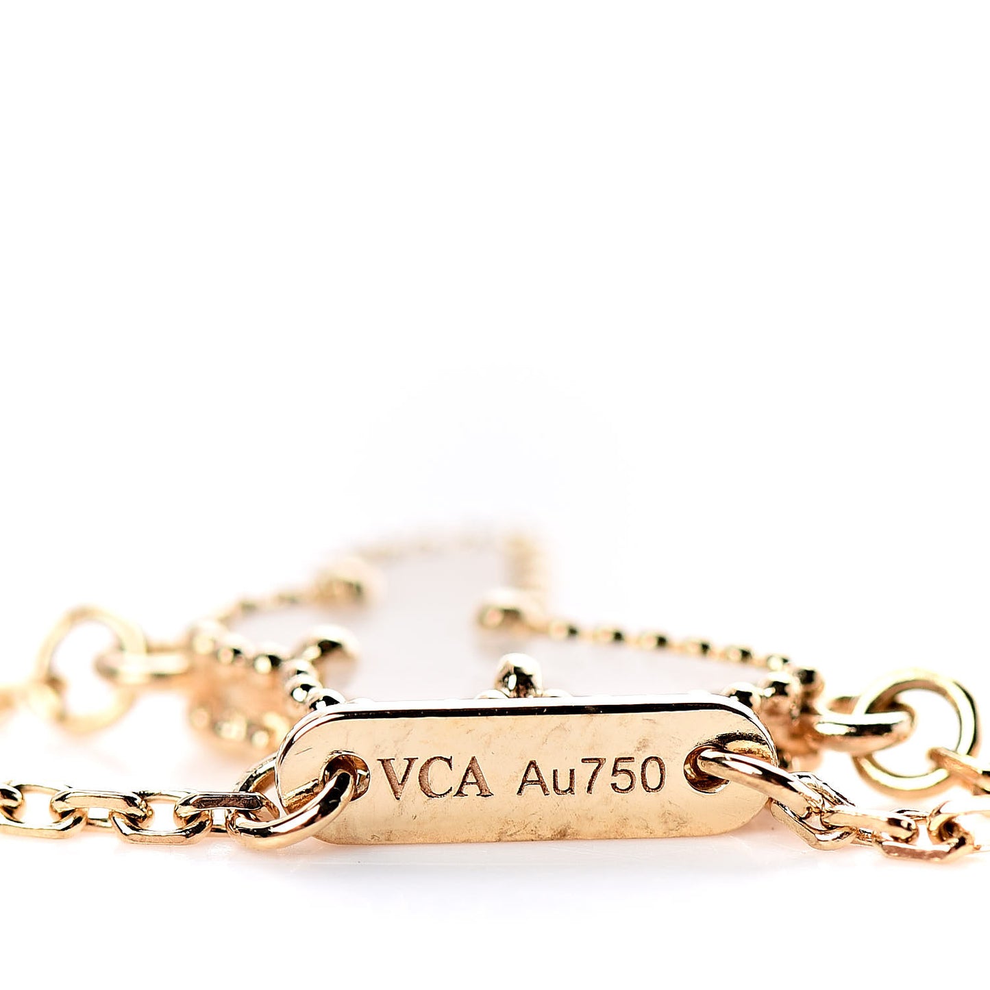 18K Yellow Gold Mother of Pearl Sweet Alhambra Butterfly Bracelet
